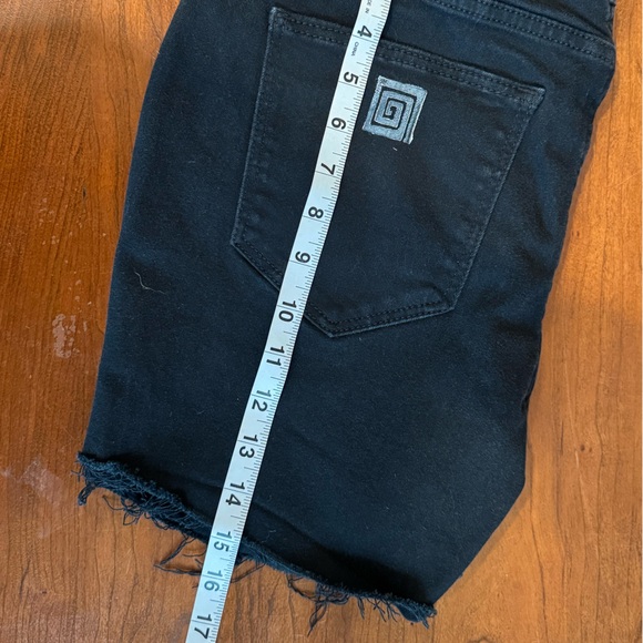 Upcycled Universal Thread Dark Shorts with Gingko + Floral Block Print 🌸 8/29 R - Picture 5 of 7